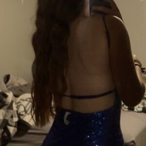 Lucy in the Sky blue homecoming dress